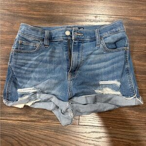 Hollister Distressed High Rise Soft Stretch Women Shorts